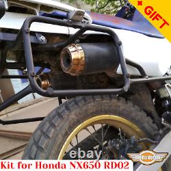 Pour Honda Nx650 Rd02 Dominator Barres De Choc Portes Latérales Pannier Rack Kit, Bonus
