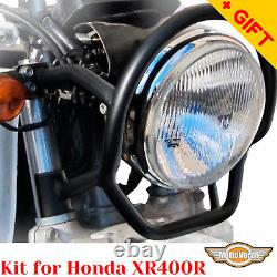 Pour Honda XR400R Porte-bagages arrière XR 400 Protecteur de phare Garde XR 400 R Kit, Bonus