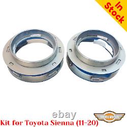 Pour Toyota Sienna : Entretoises d'amortisseur arrière, Kit de rehaussement de suspension avec entretoises d'amortisseur avant.