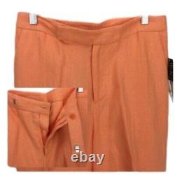 Ralph Lauren Womens Outfit Taille 4 Petite 3 Pc Linge De Soie Orange Jaune