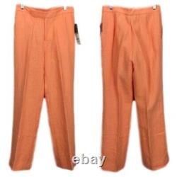 Ralph Lauren Womens Outfit Taille 4 Petite 3 Pc Linge De Soie Orange Jaune