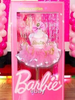 Robe Barbie pour la fête, tutu Barbie, tenue Barbie Robe Rose, Fête Rose