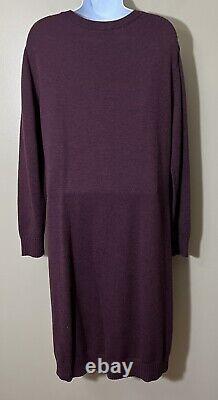 Robe en laine mérinos de couleur vin bordeaux de taille S pour femmes de la marque Pendleton, modèle Kit