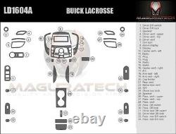 S'adapte Buick Lacrosse 2010-2013 Large Deluxe Wood Dash Trim Kit