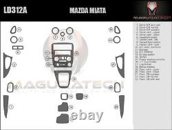 S'adapte Mazda Miata 2001-2005 Large Premium Dash Trim Kit En Bois
