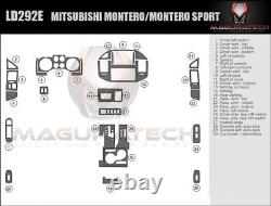 S'adapte Mitsubishi Montero 2001-2006 Avec Auto Stick Basic Premium Wood Dash Trim Kit