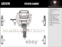 S'adapte Toyota Camry 2002-2004 No Navigation Basic Premium Dash Trim Kit De Base En Bois