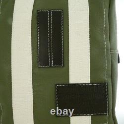 Sac à dos de conception Manikomio Icon Aviator's Kit Military Green Leather Busin