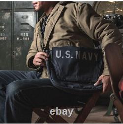 Sac bandoulière vintage BRONSON USN Navy Deck Kit Sac de messagerie Sac en bandoulière