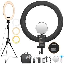 Samtian Ring Light Kit 20/50.8cm Outer 60w Réglable 3200-5500k Couleur Led Anneau