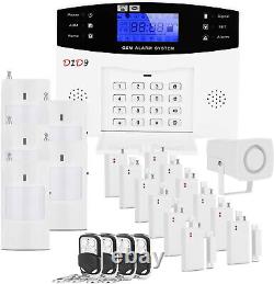 Système d'alarme anti-intrusion pour la maison D1D9 - Kit de 23 pièces sans fil avec composeur automatique GSM à faire soi-même.