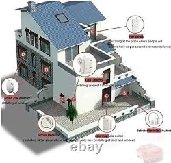Système d'alarme anti-intrusion pour la maison D1D9 - Kit de 23 pièces sans fil avec numéroteur automatique GSM DIY pour la maison