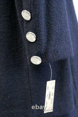 T.n.-o. 1033 $ St John Skirt Suit Admiral Blue Santana Knit 2pc Sweater Outfit L 14