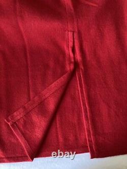 T.n.-o. Fabuleux St John Sport Russian Red 100% Cashmere Jupe Outfit Taille L