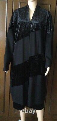 Velours Et Jersey Outfit Set Marina Rinaldi Femme, Couleur Noire, Taille M Deux Pièces
