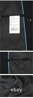 Veste De Costume Noir Pour Hommes Nouvelle Tenue Officielle Tenue Décontractée Robe À Manches Longues Minces