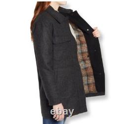 Veste en laine mélangée de taille 10 pour femme de Pendleton en couleur charbon avec fermeture éclair intégrale - NWOT