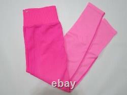 Victoria Secret Pink Tie Dip Dye Logo Pullover Swat Sirt Legging Pant M L Set